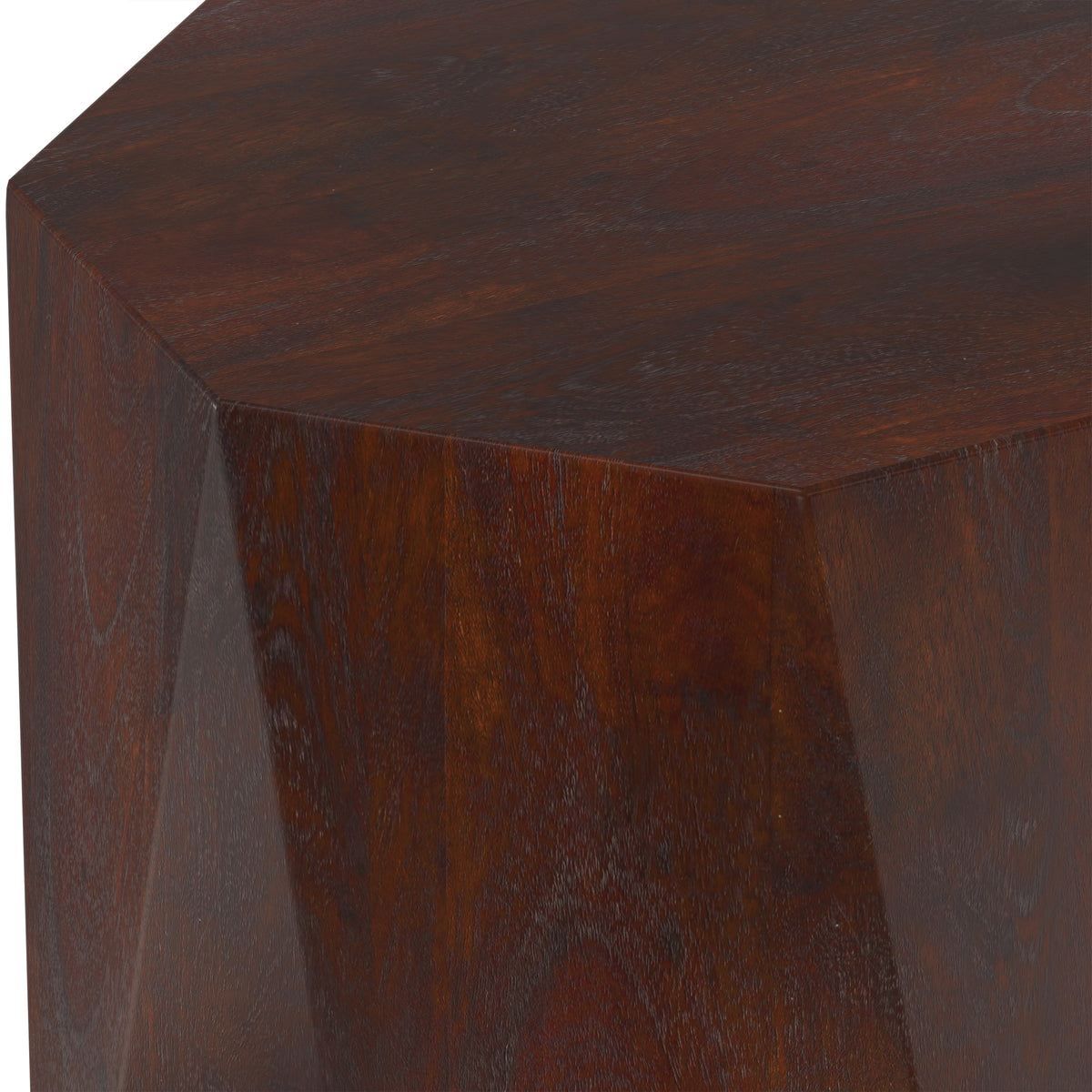 Walnut Brown | Kurt 15 inch Octagon Geometric Accent Table