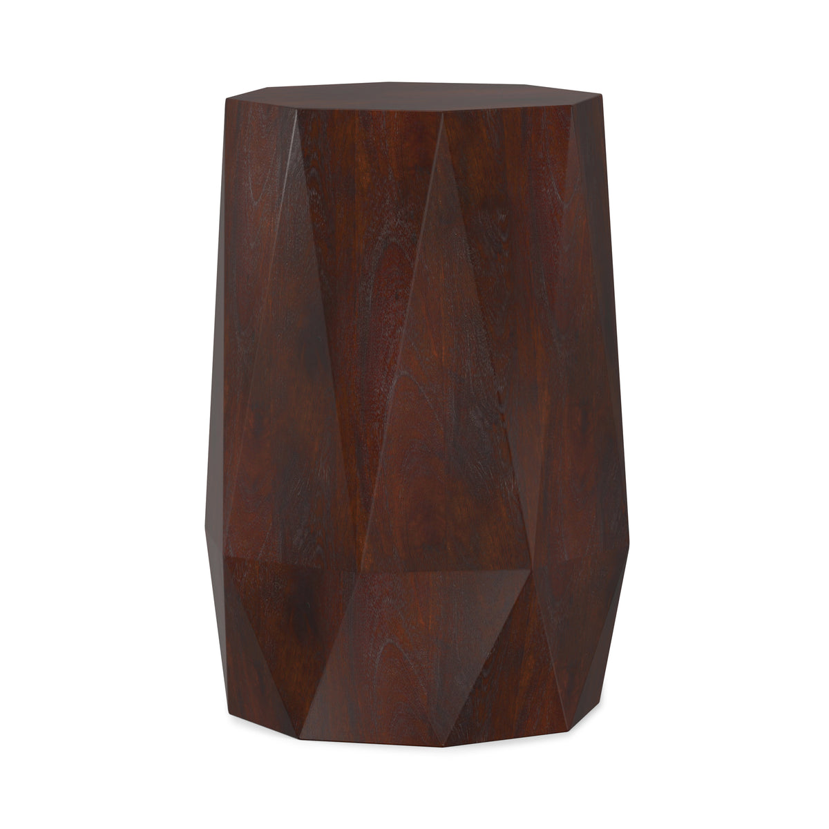 Walnut Brown | Kurt 15 inch Octagon Geometric Accent Table