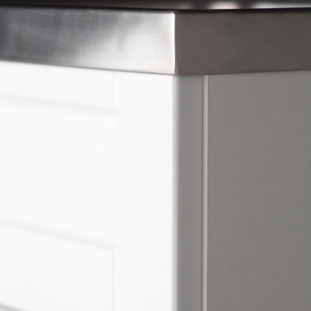 Pure White | Hennessy Stainless Steel Laundry Cabinet