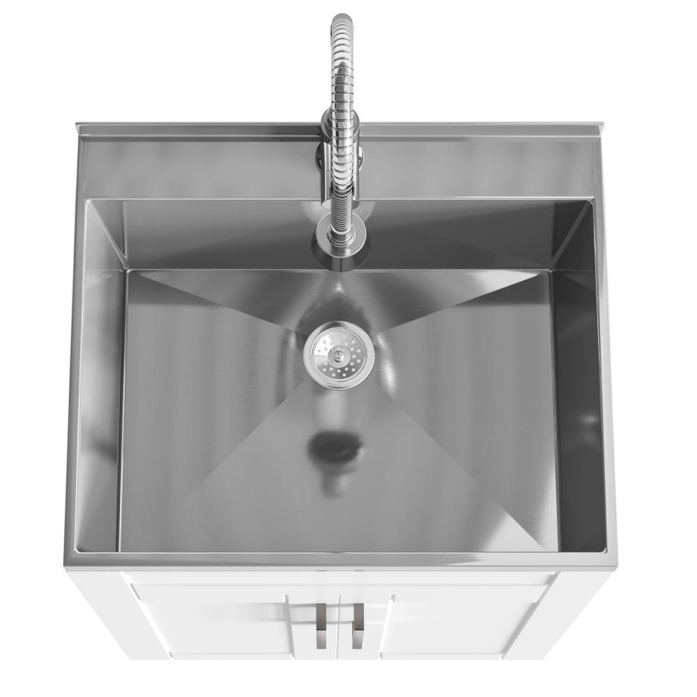 Pure White | Hennessy Stainless Steel Laundry Cabinet