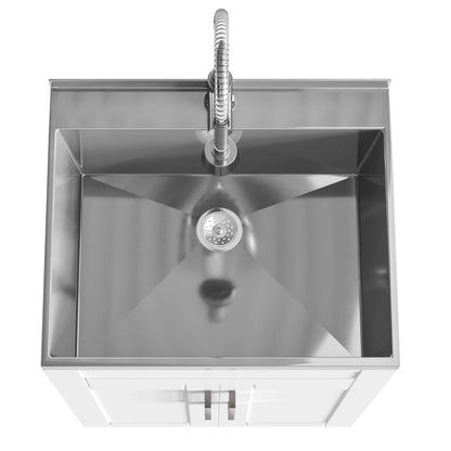 Pure White | Hennessy Stainless Steel Laundry Cabinet