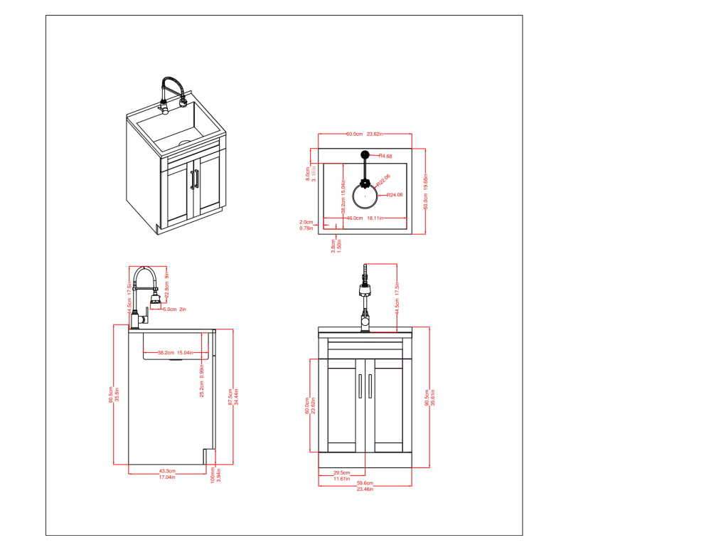 Pure White | Hennessy Stainless Steel Laundry Cabinet