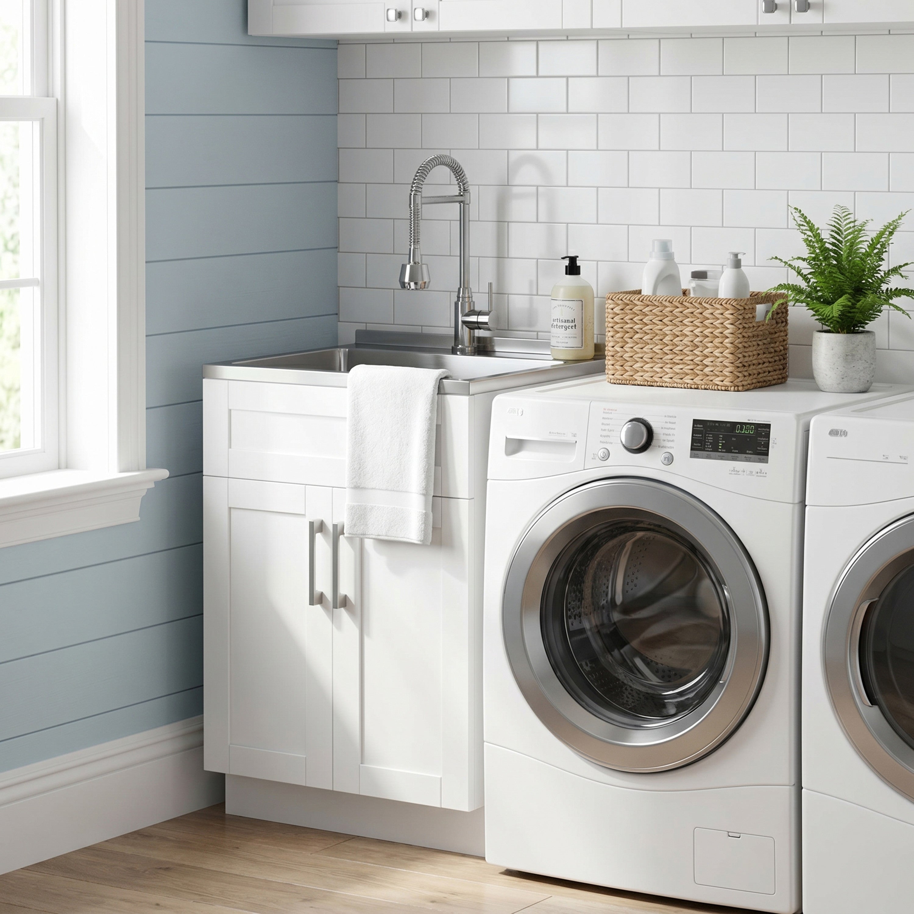Laundry Sink Cabinet | Hennessy All-In-One Utility Sink – Simpli Home