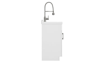 Hennessy All-In-One Deluxe 24-inch Laundry Utility Sink and Cabinet with ABS Sink