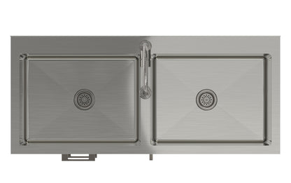 Hennessy All-In-One 46-inch Laundry Utility Sink and Cabinet