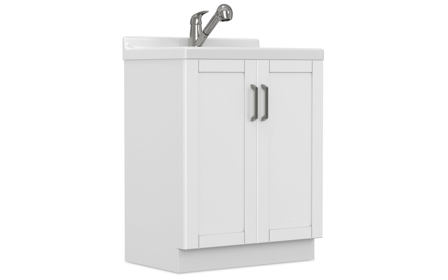 Kyle All-In-One 28-inch Laundry Utility Sink and Cabinet with ABS Sink