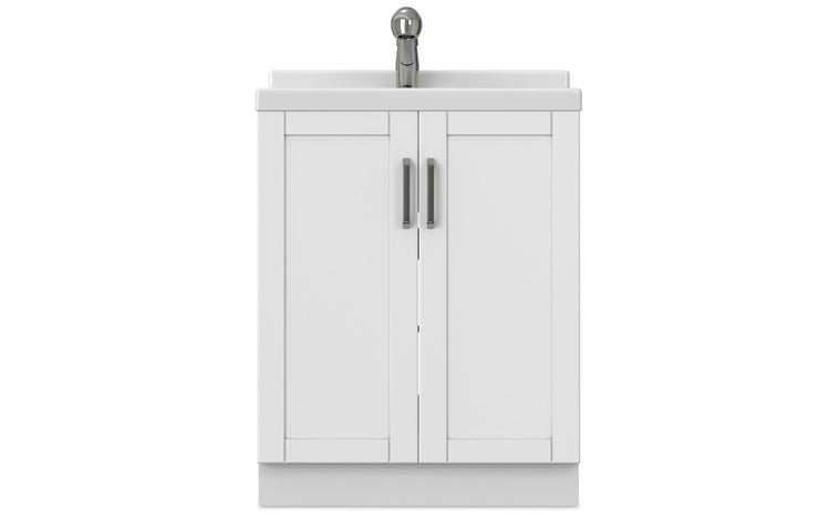 Kyle All-In-One 28-inch Laundry Utility Sink and Cabinet with ABS Sink