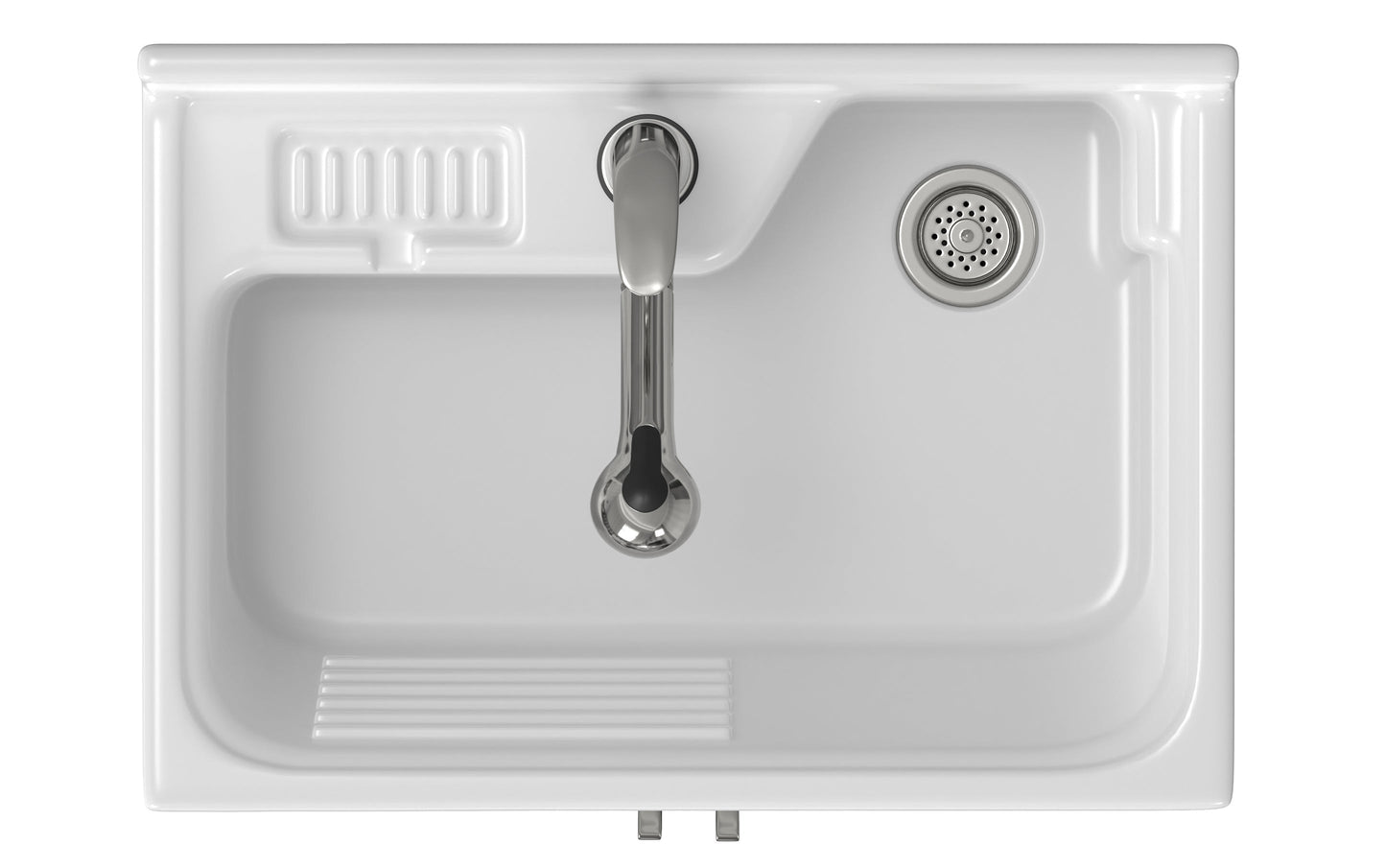Kyle All-In-One 28-inch Laundry Utility Sink and Cabinet with ABS Sink