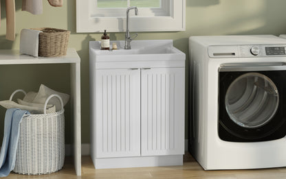 Murphy All-In-One 28-inch Laundry Utility Sink and Cabinet with ABS Sink