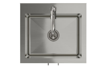 Modern Wide Shaker All-In-One 20-inch Laundry Utility Sink and Cabinet