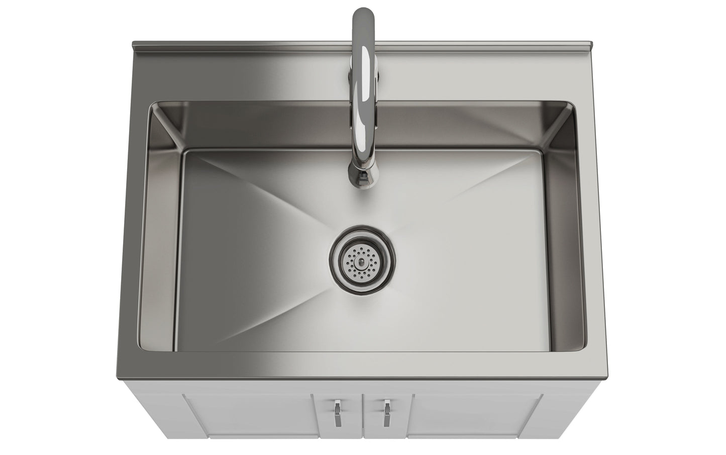 Modern Wide Shaker 28 inch Laundry Cabinet