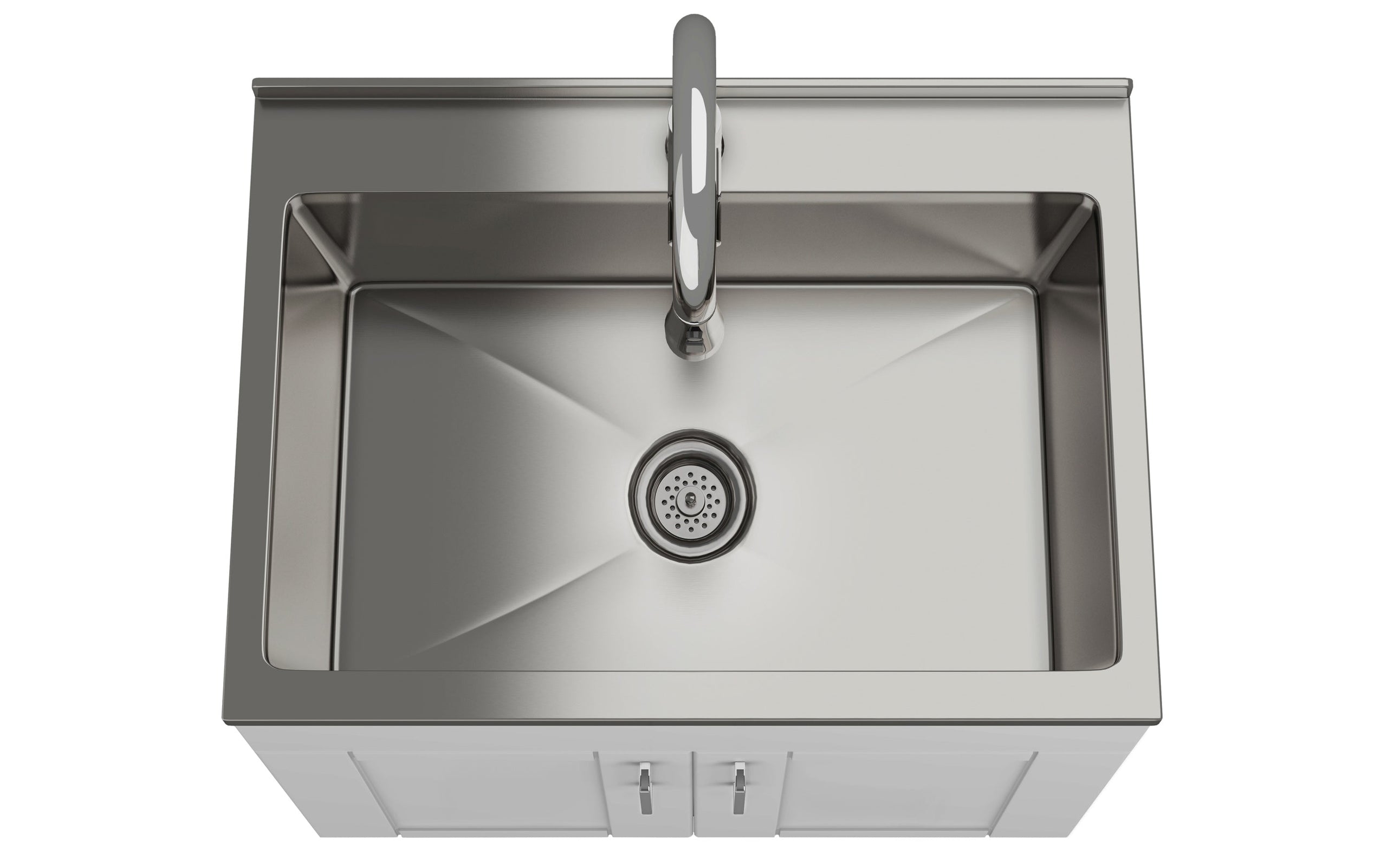 Modern Wide Shaker 28 inch Laundry Cabinet
