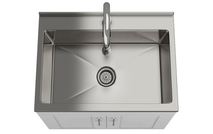 Modern Wide Shaker 28 inch Laundry Cabinet