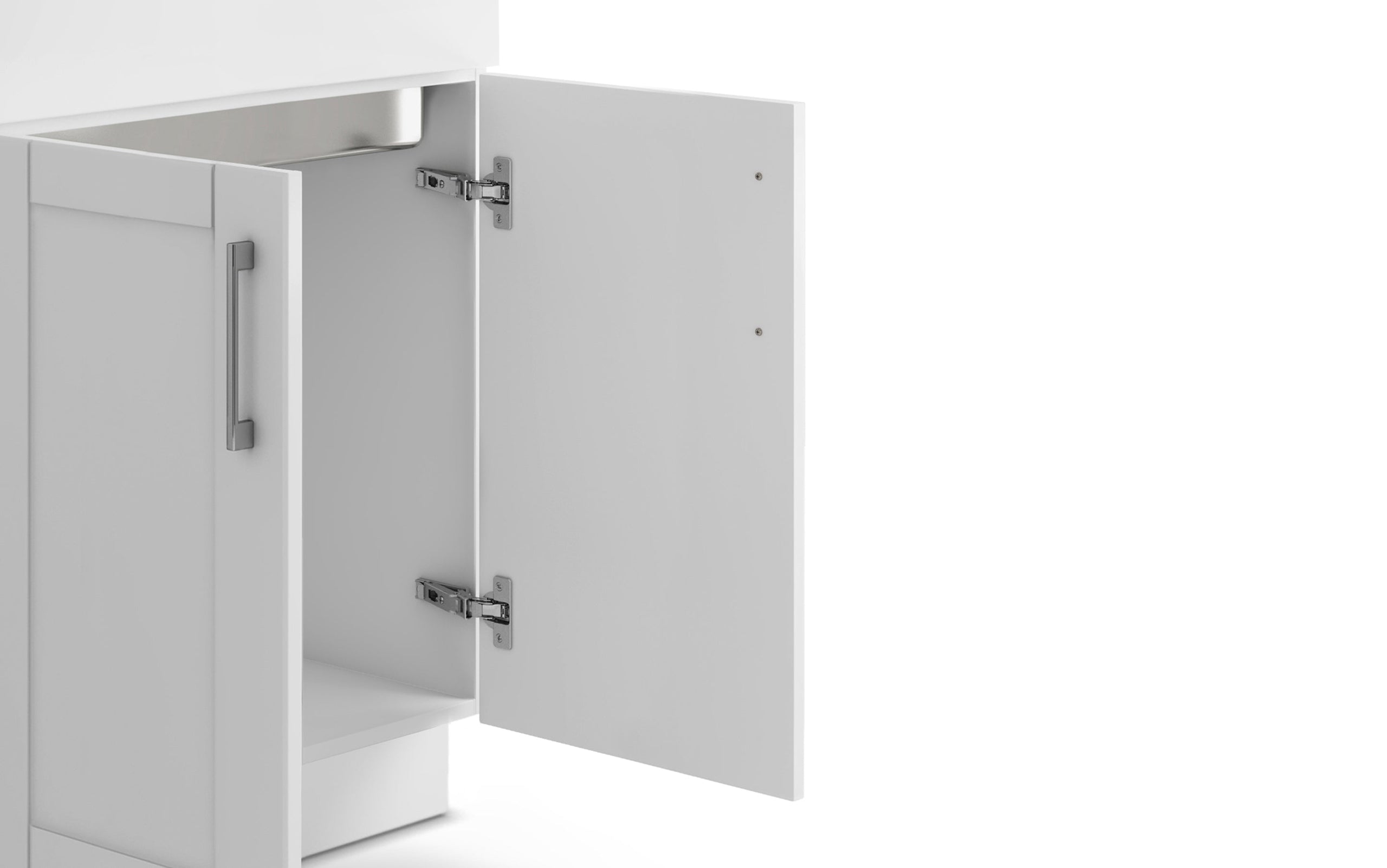 Modern Wide Shaker 28 inch Laundry Cabinet