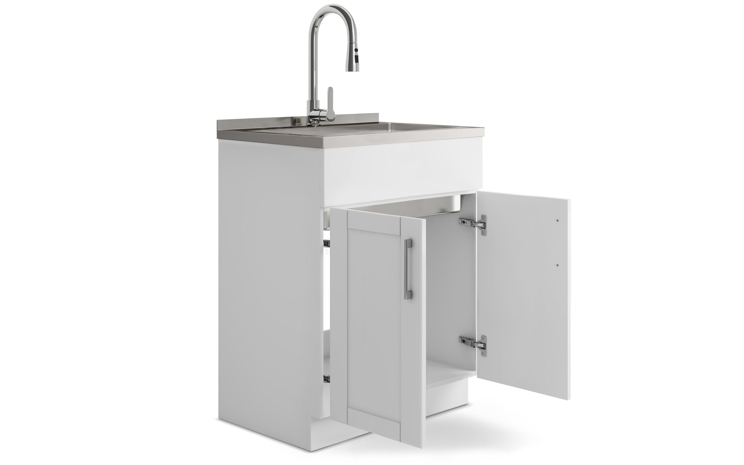 Modern Wide Shaker 28 inch Laundry Cabinet