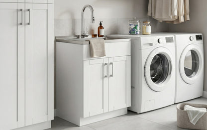 Modern Wide Shaker 28 inch Laundry Cabinet