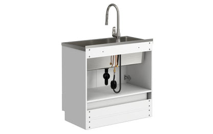 Reed All-In-One 36-inch Laundry Utility Sink and Cabinet