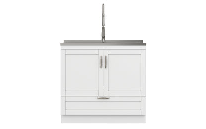 Reed All-In-One 36-inch Laundry Utility Sink and Cabinet