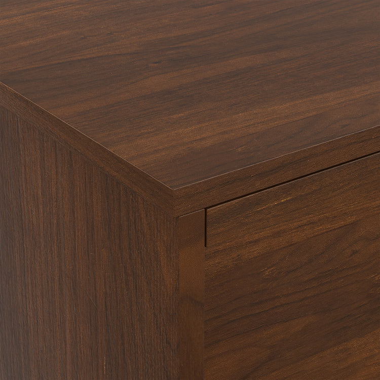 Walnut Veneer | Lennon 72 inch Low TV Stand in Walnut