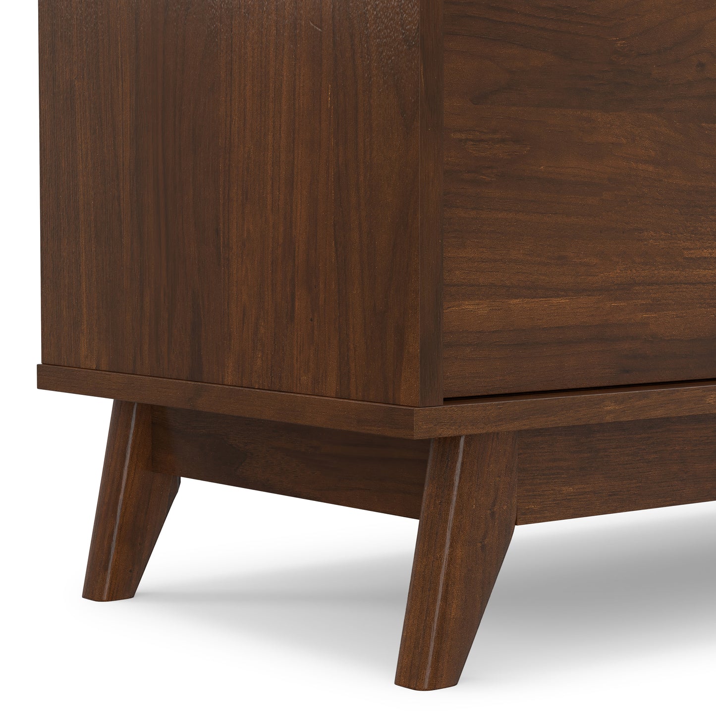 Walnut Veneer | Lennon 72 inch Low TV Stand in Walnut