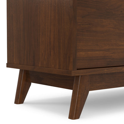 Walnut Veneer | Lennon 72 inch Low TV Stand in Walnut