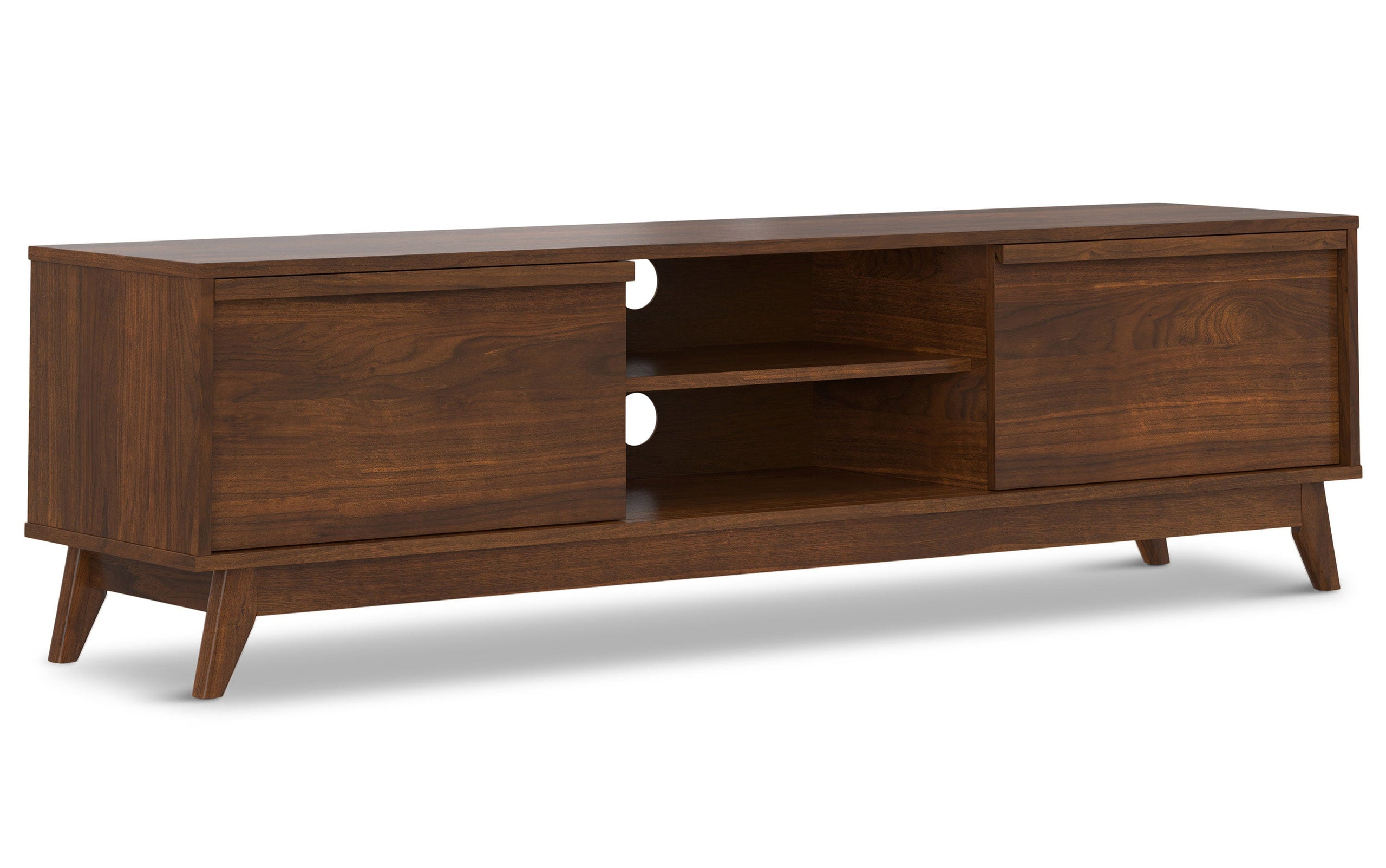 Walnut Veneer | Lennon 72 inch Low TV Stand