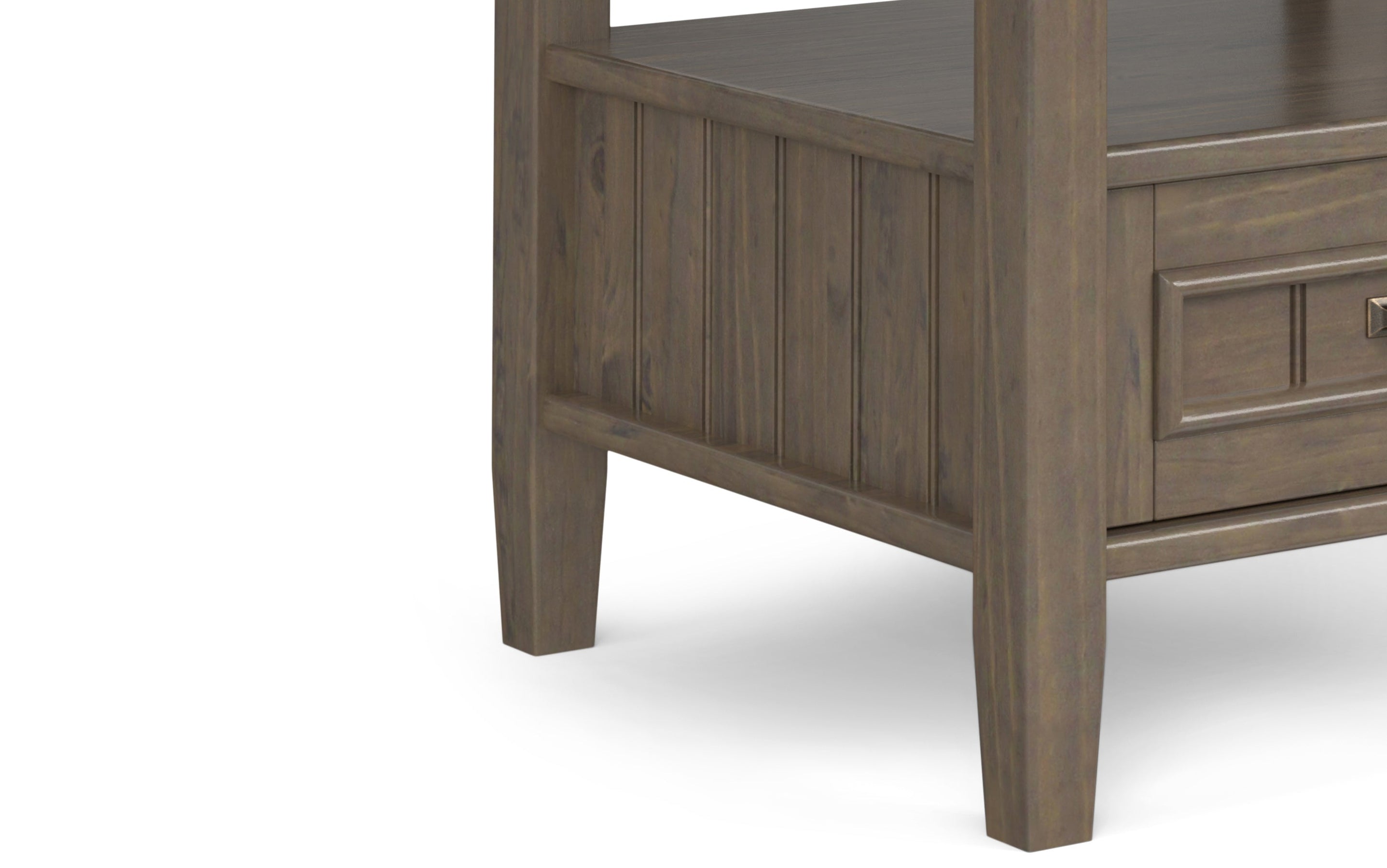 Lev End Table with Bottom Drawer