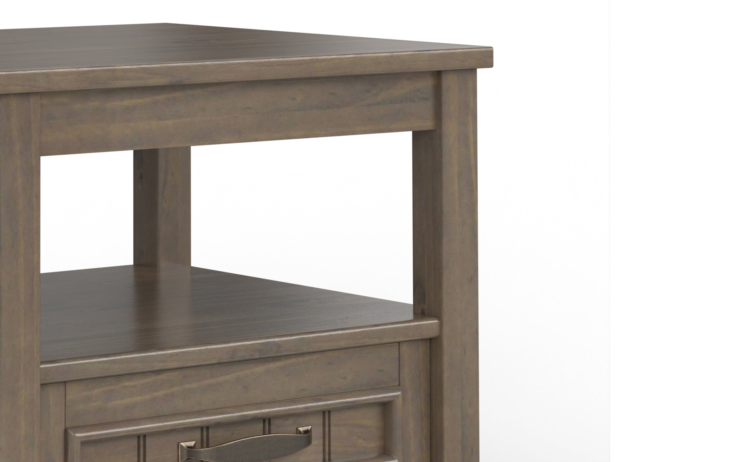 Lev End Table with Bottom Drawer