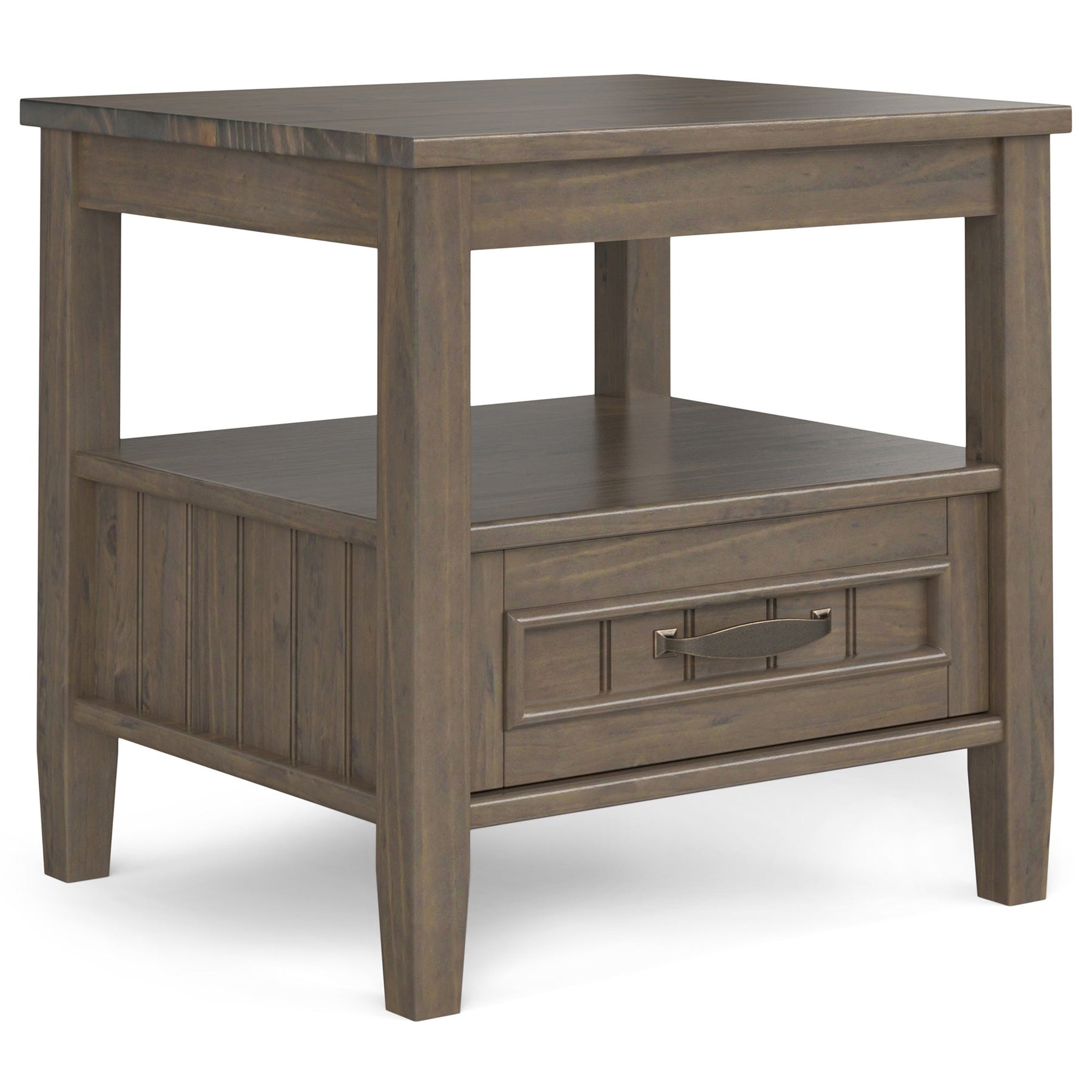 Lev End Table with Bottom Drawer