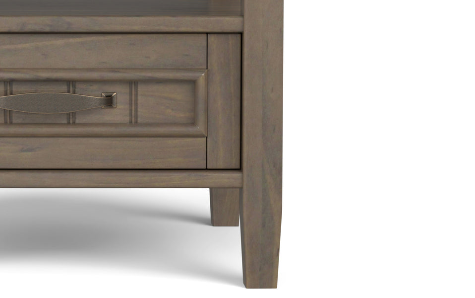 Lev End Table with Bottom Drawer