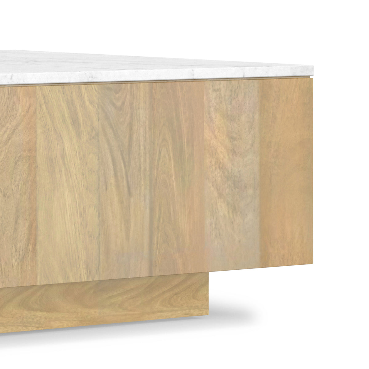White Marble/Refined Natural Marble | Lockhart Square Coffee Table