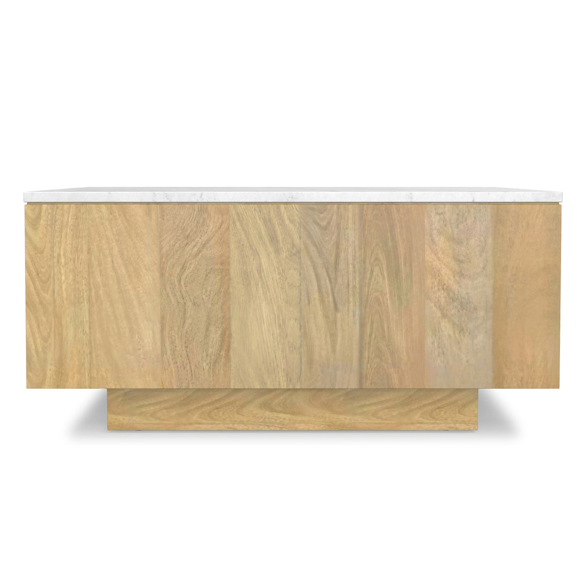 White Marble/Refined Natural Marble | Lockhart Square Coffee Table