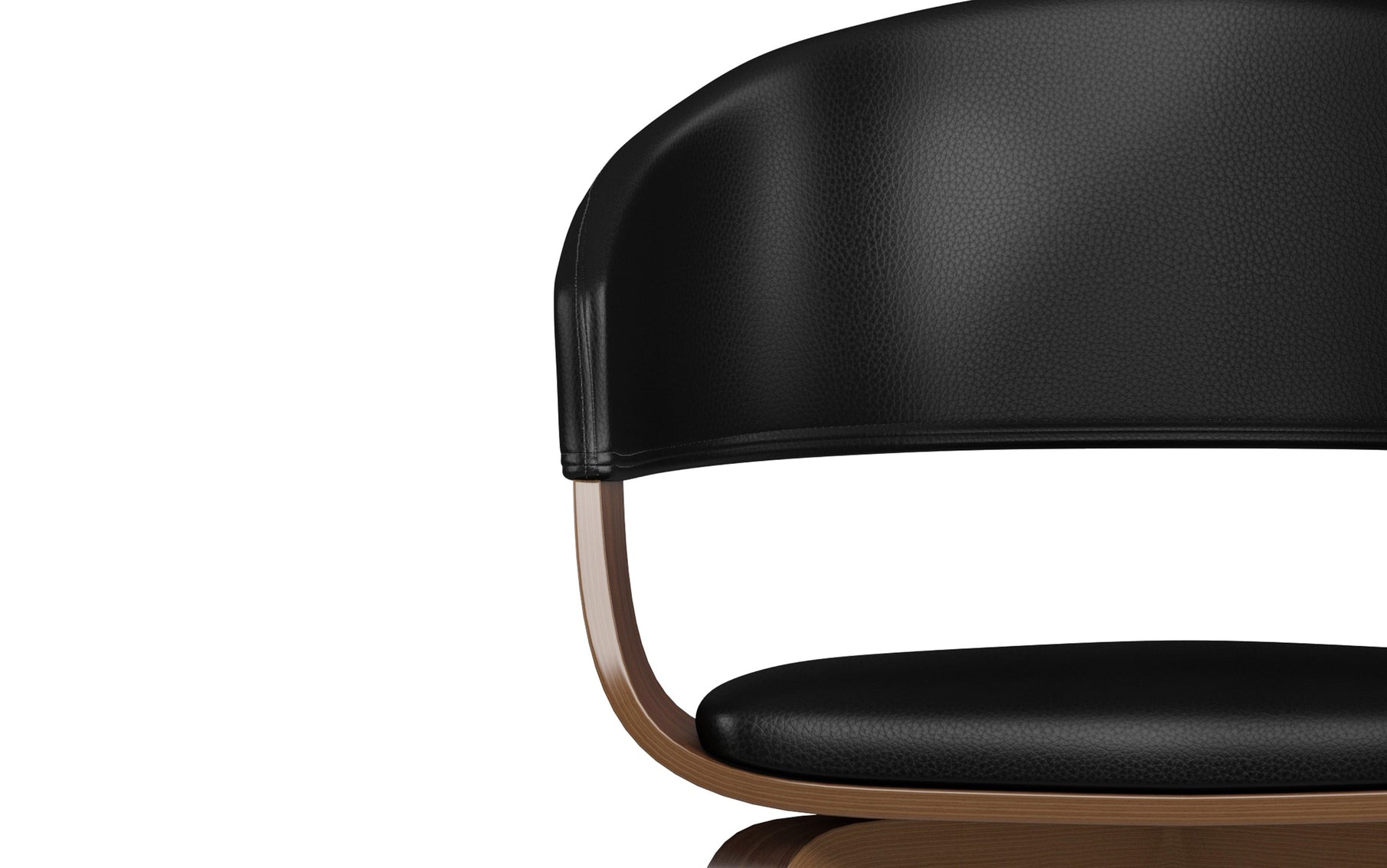 Black Walnut Vegan Leather | Lowell Dining Chair