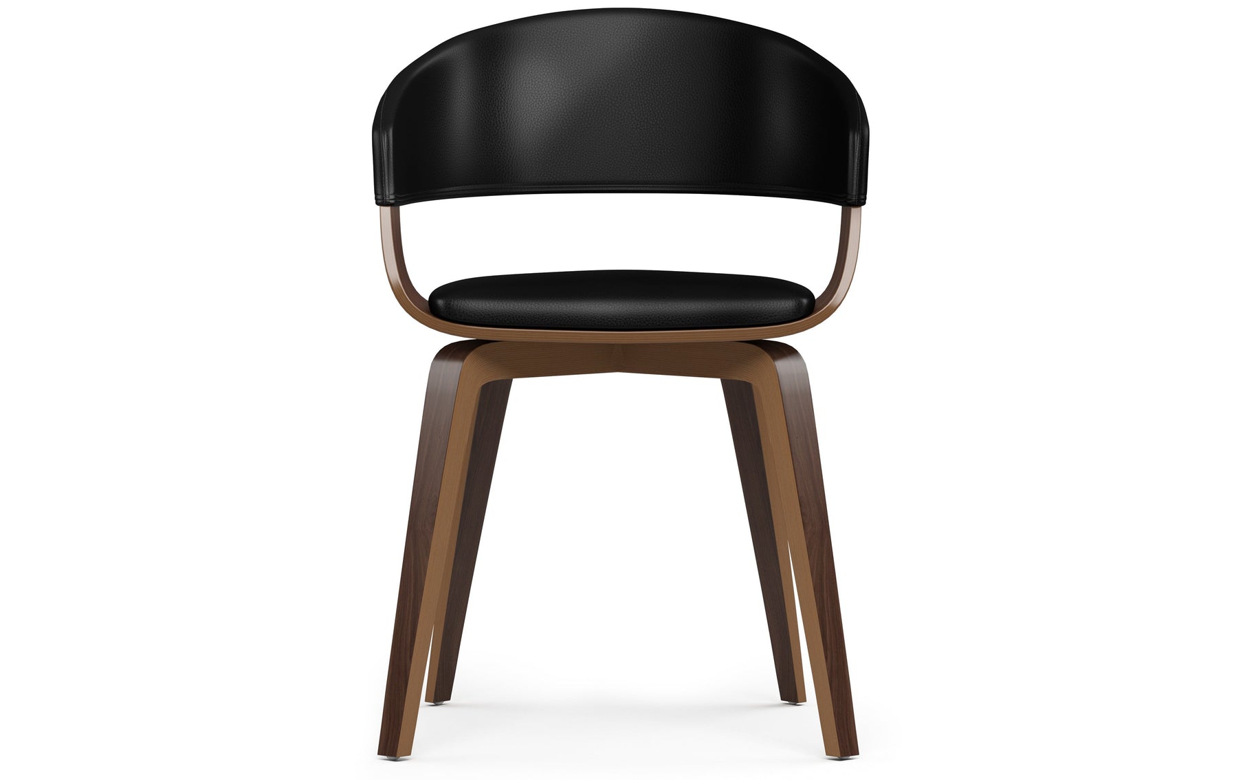 Black Walnut Vegan Leather | Lowell Dining Chair