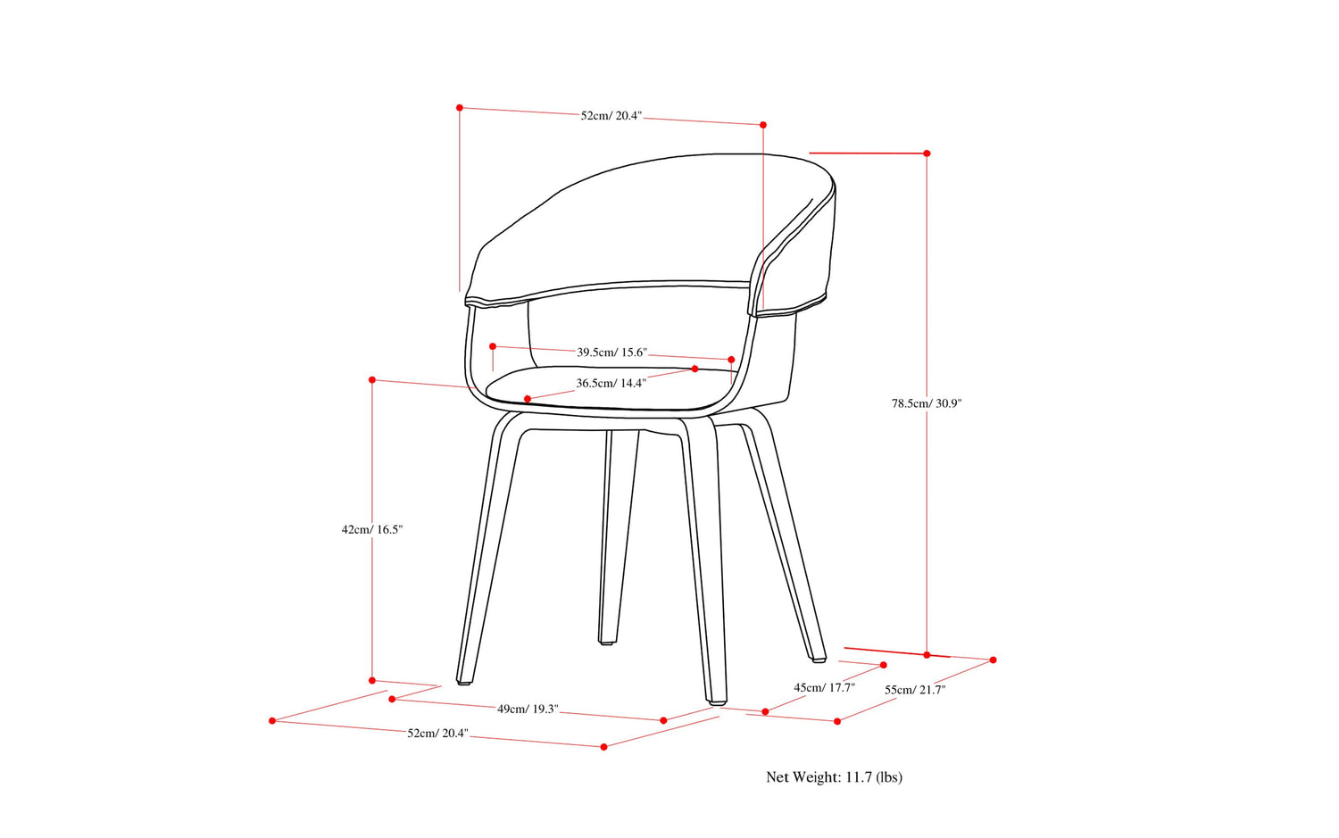 Light Grey Natural Oak Linen Style Fabric | Lowell Bentwood Dining Chair