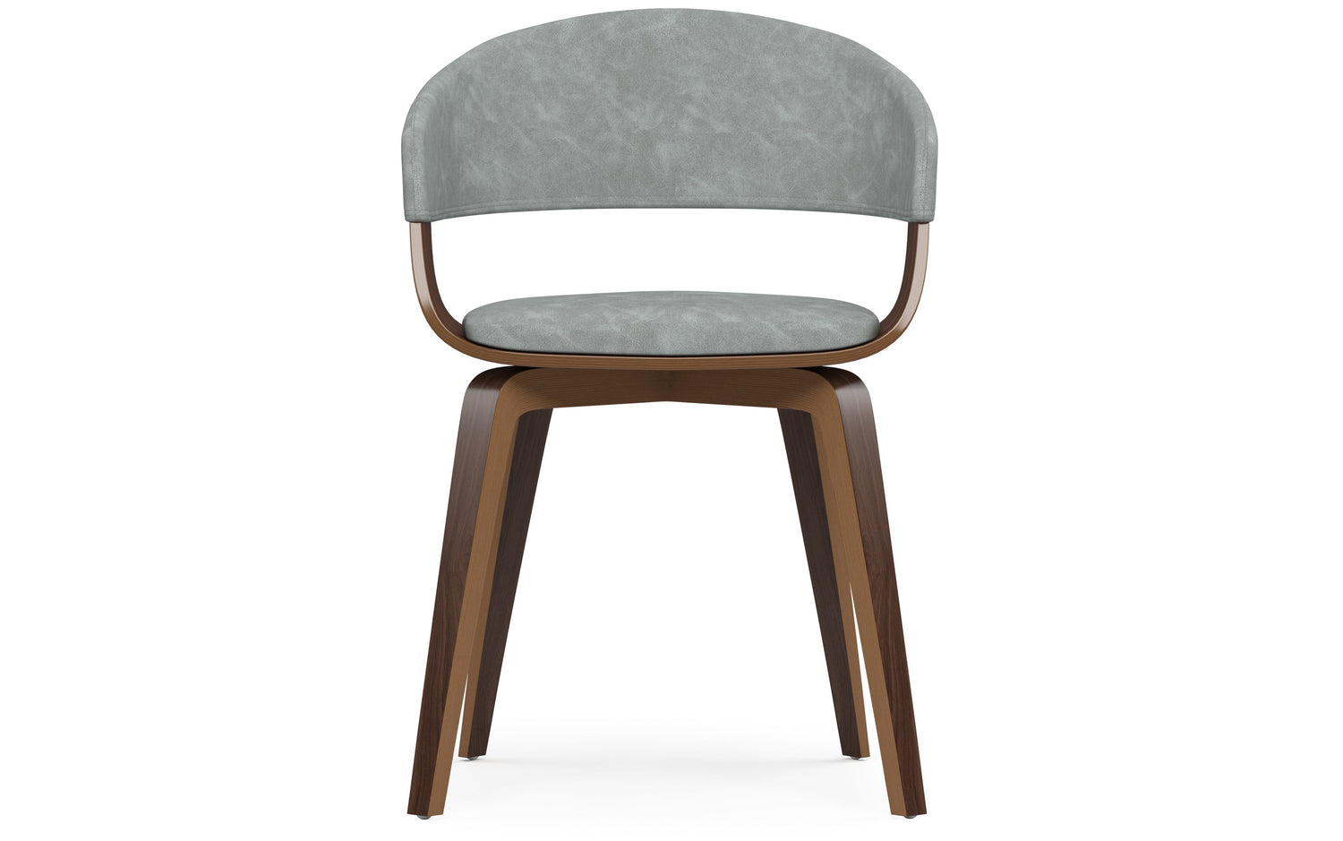 Stone Grey Walnut Vegan Leather | Lowell Dining Chair