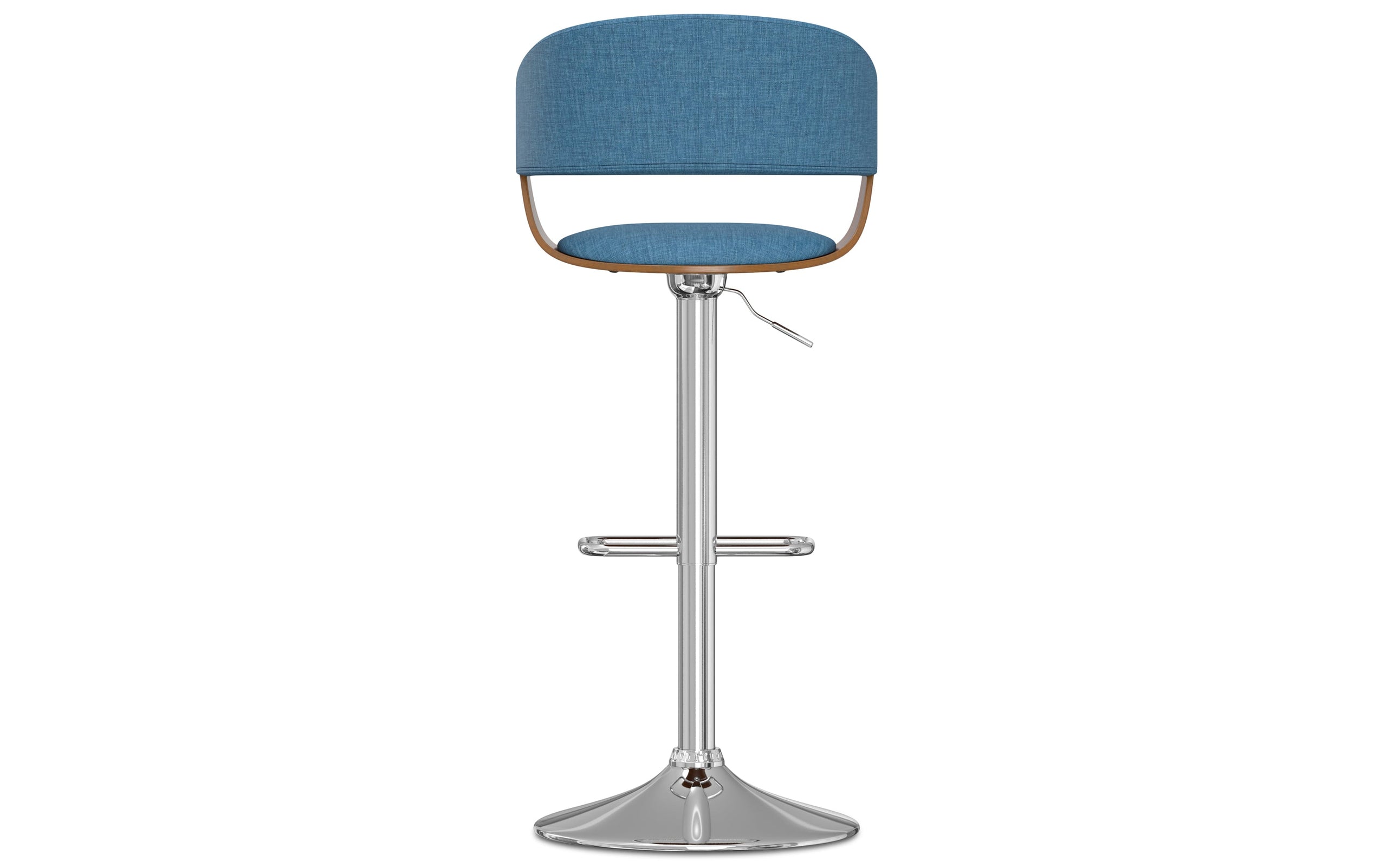 Blue Linen Style Fabric | Lowell Bar Stool