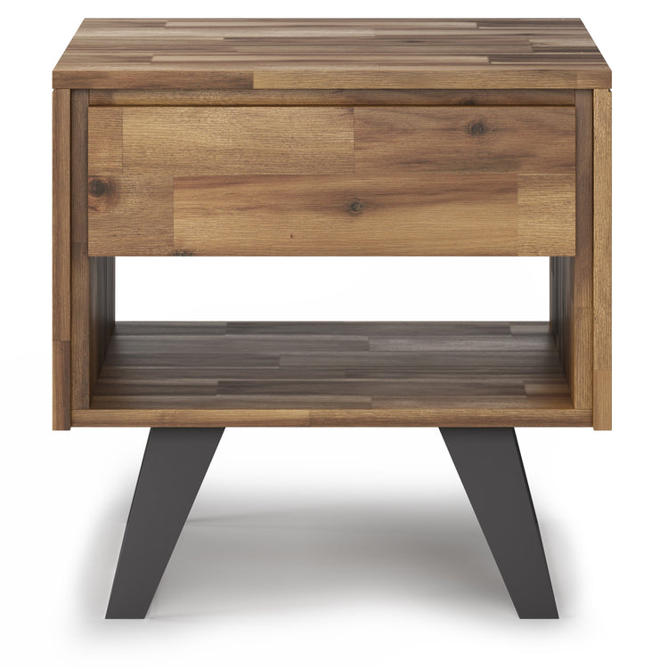 Distressed Golden Wheat Acacia | Lowry End Table in Acacia