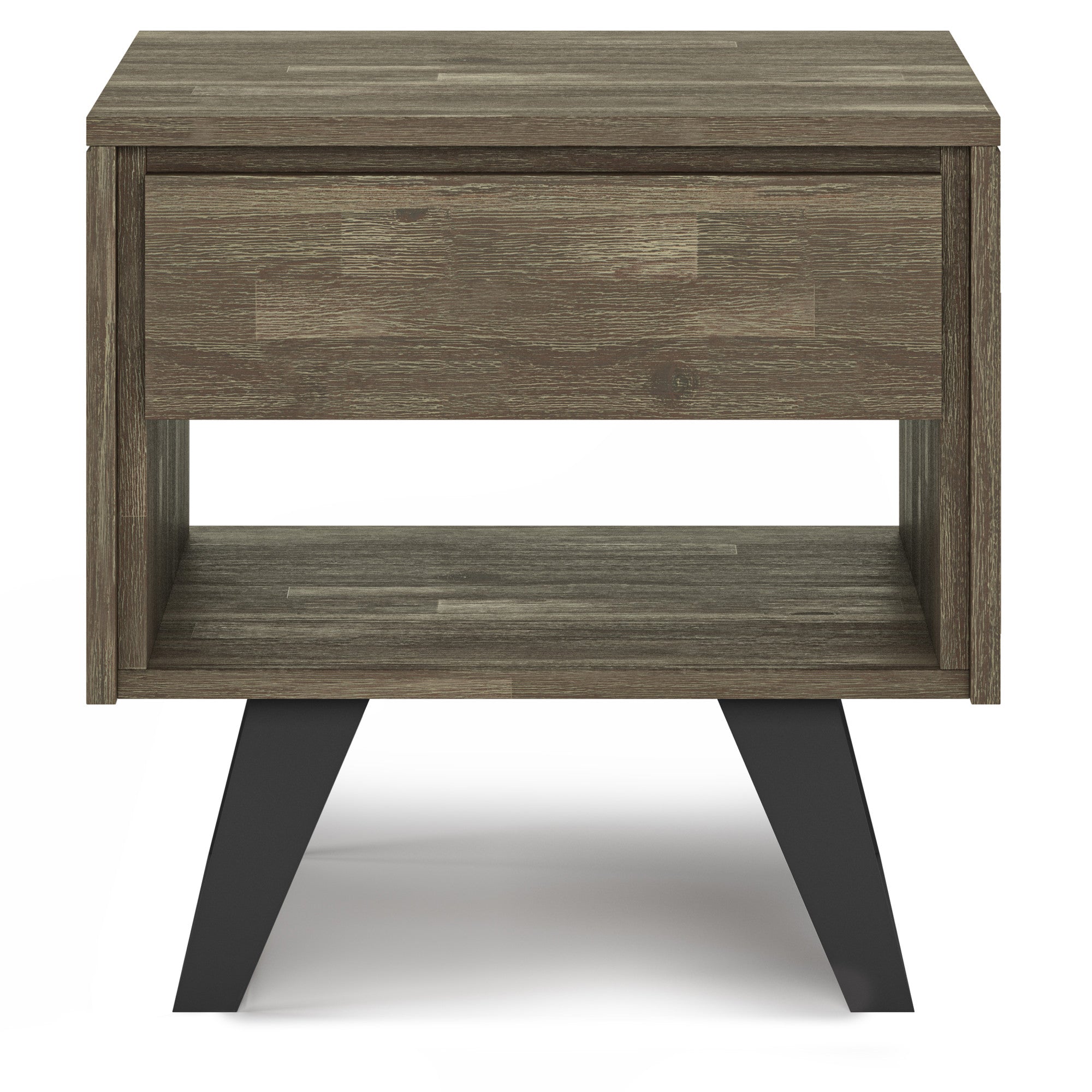Distressed Grey Acacia | Lowry End Table
