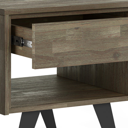 Distressed Grey Acacia | Lowry End Table