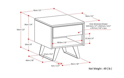 Natural Mango | Lowry End Table