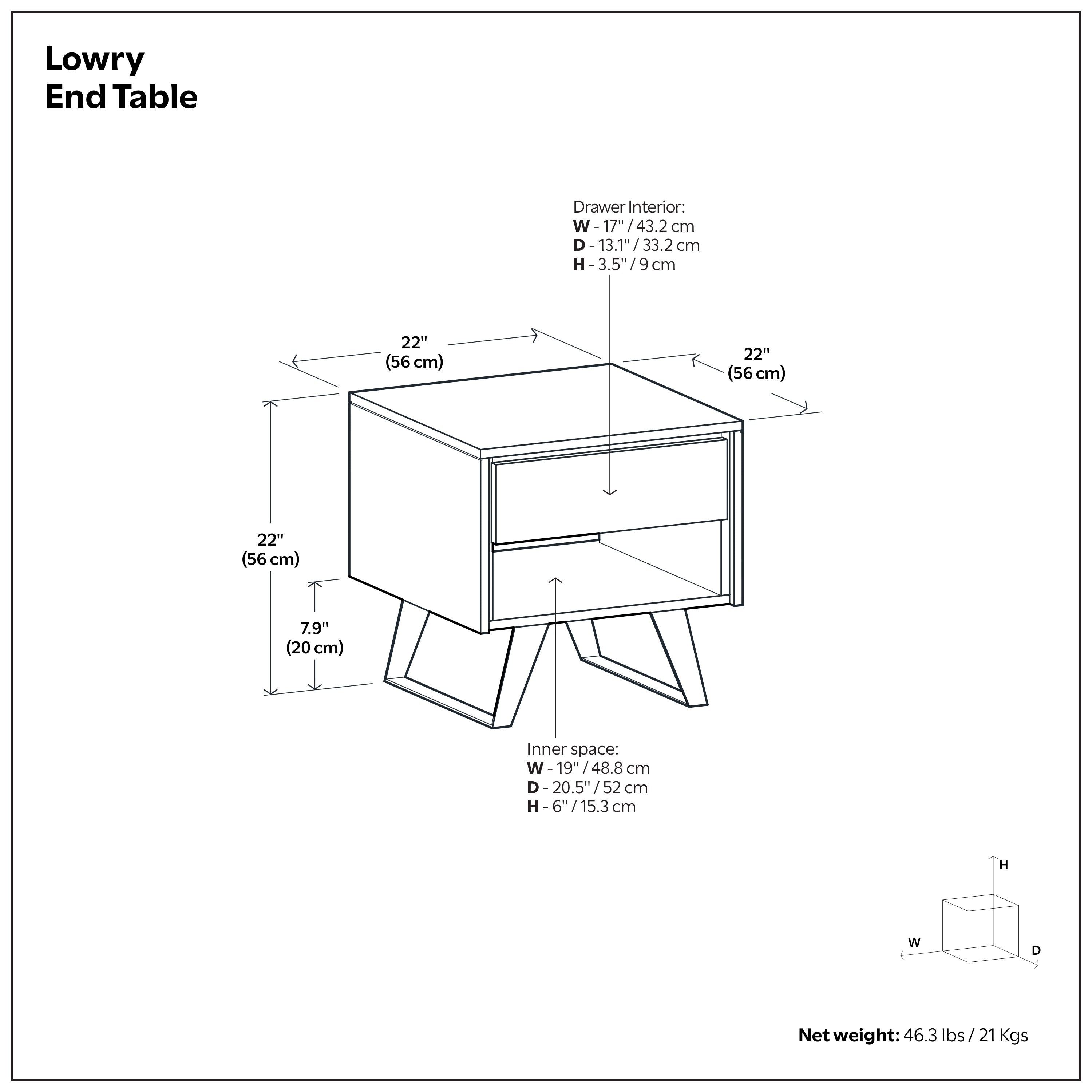 Industrial Acacia End Table | Lowry End Table – Simpli Home