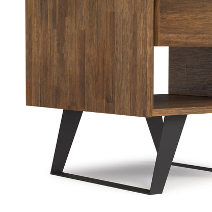 Rustic Natural Aged Brown Acacia | Lowry End Table in Acacia
