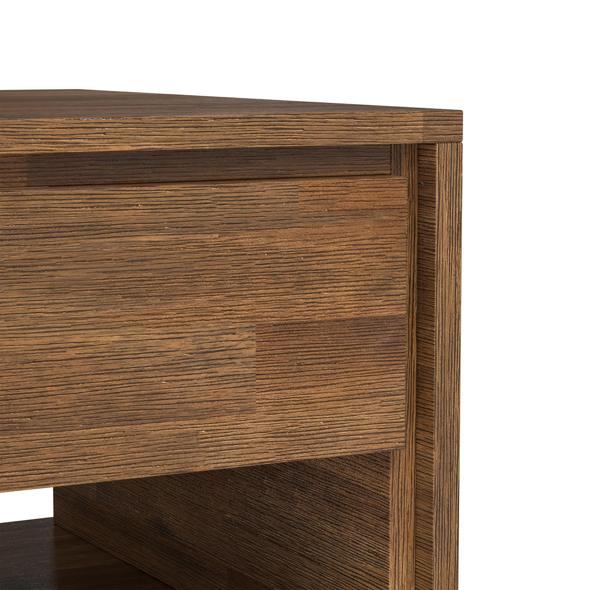Rustic Natural Aged Brown Acacia | Lowry End Table in Acacia