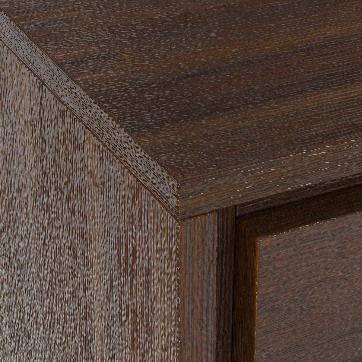 Distressed Charcoal Brown Acacia | Lowry End Table in Acacia