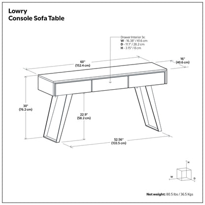 Distressed Golden Wheat Acacia | Lowry Solid Acacia Console Sofa Table