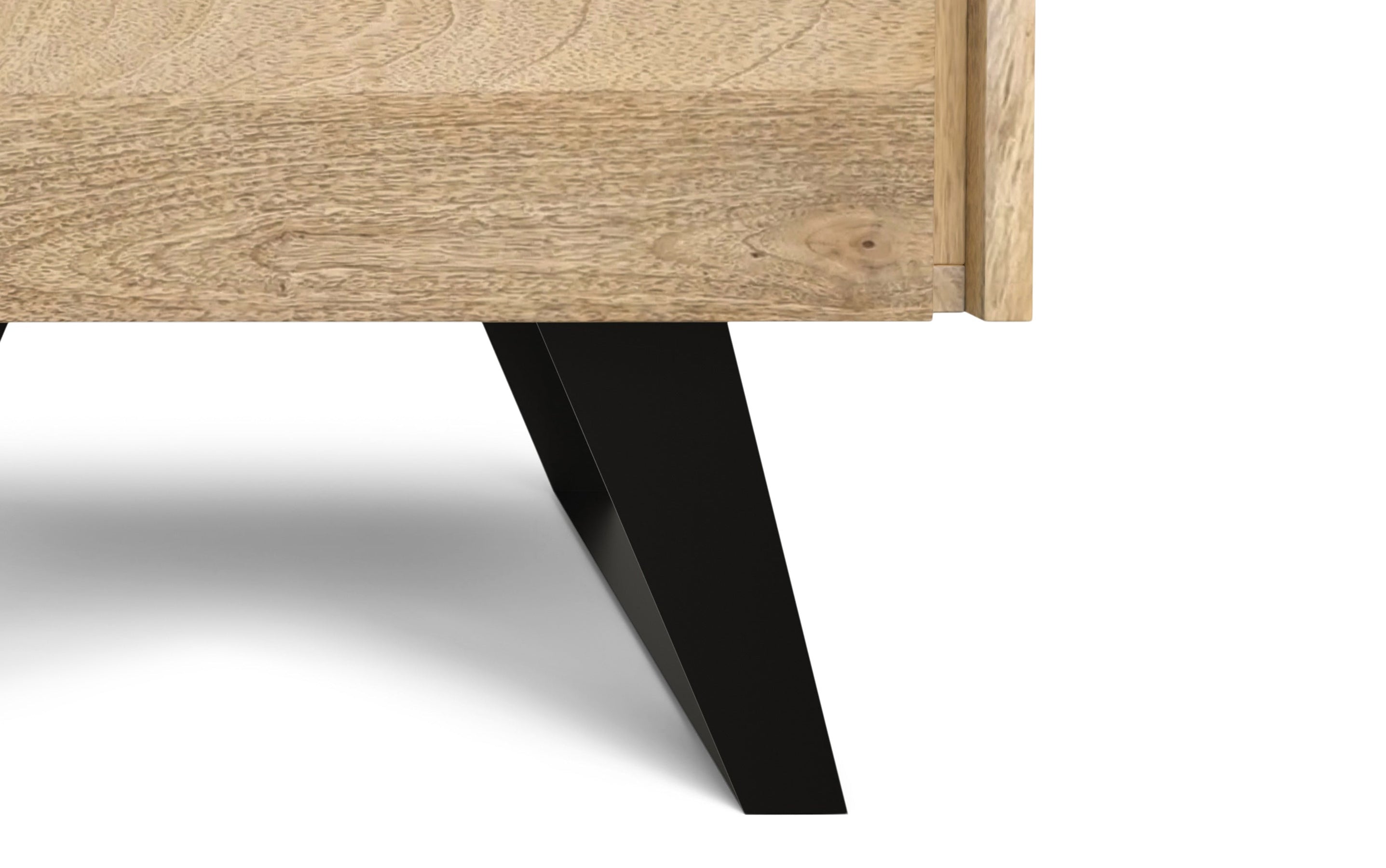 Natural Solid Wood - Mango |  Lowry Solid Acacia Side Table 