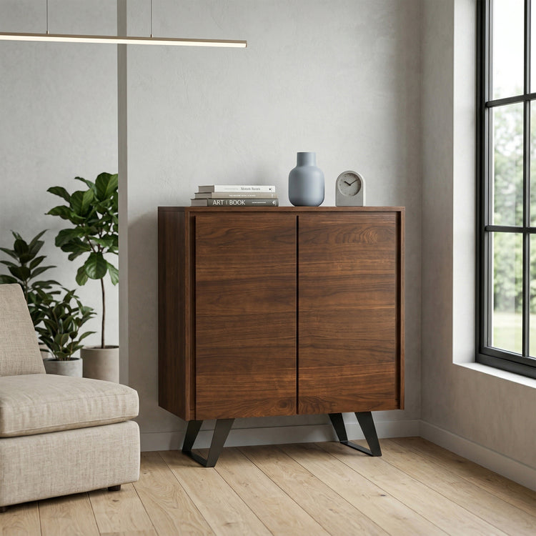 Walnut Walnut | Lowry Medium Storage Cabinet in Walnut