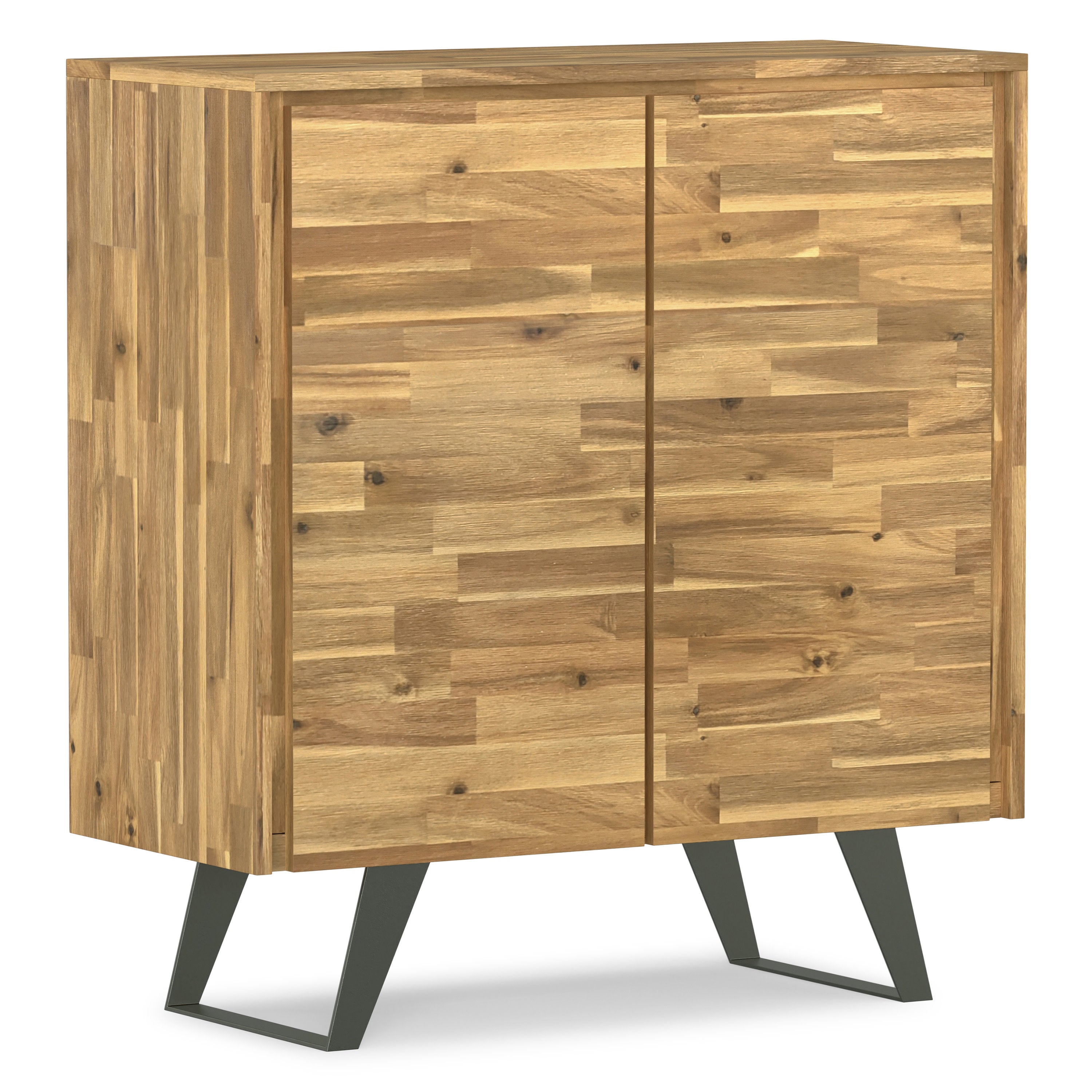 Solid Acacia Storage Cabinet | Lowry Medium Cabinet – Simpli Home