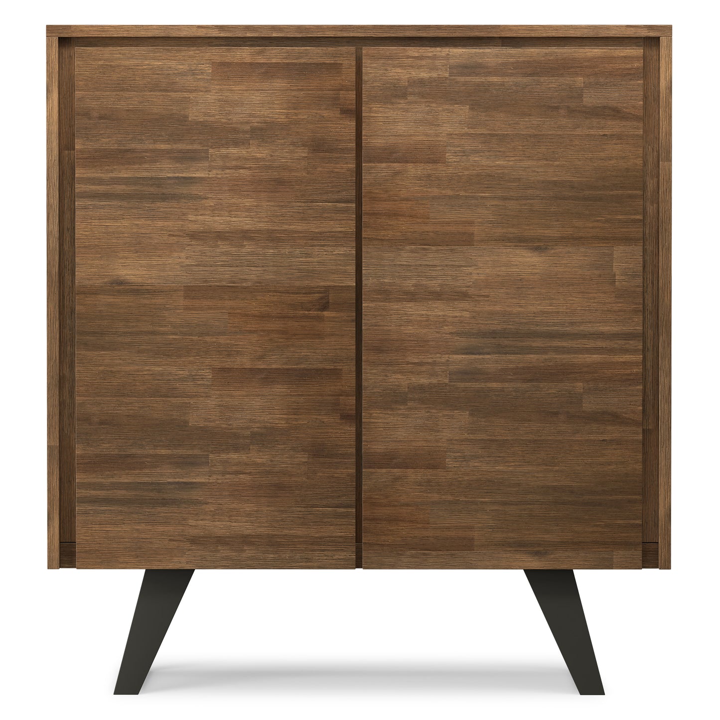 Rustic Natural Aged Brown Acacia| Lowry Medium Storage Cabinet in Acacia